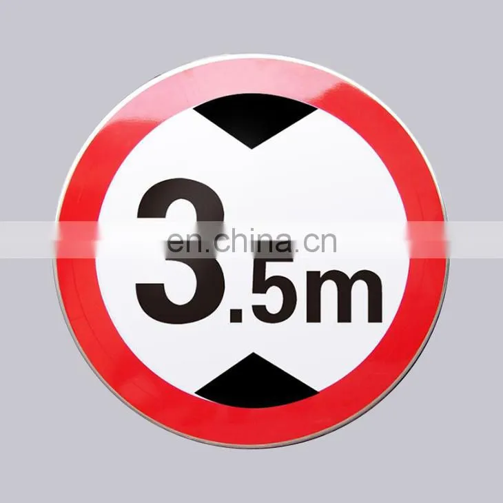 Wholesale OEM Items Hanging Type Custom Reflective Circle Weight Limit Aluminum Traffic Sign