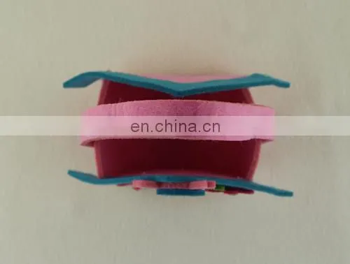 new design non-woven fabric basket with bird decorations