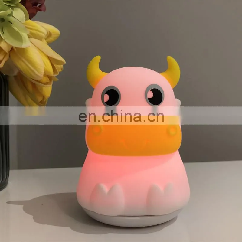 Wholesale silicone lamp cute animal silicone baby night light for kids
