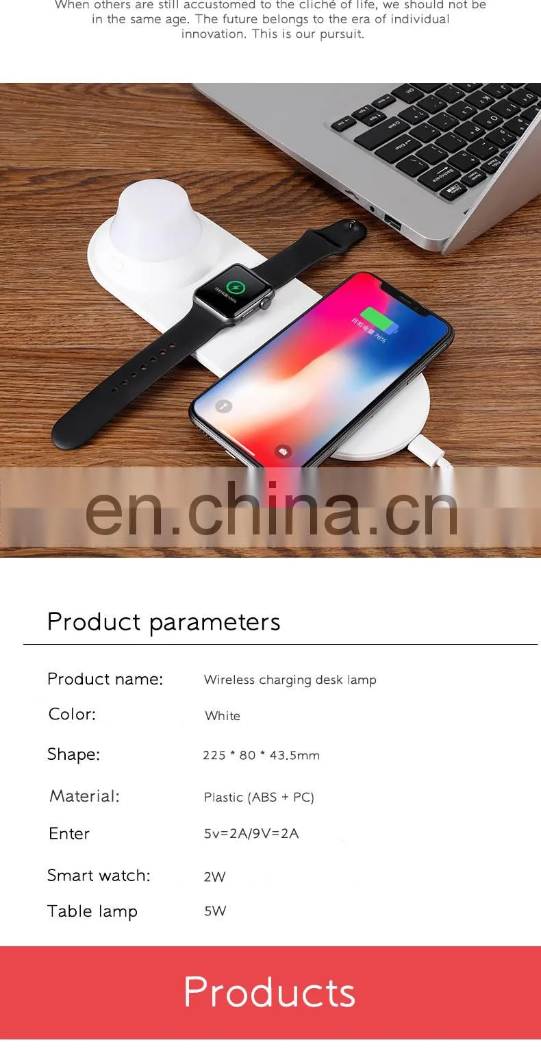 wireless charging lamp New Trends In 2020 Amazon Best Seller 2 In 1 Universal Wireless Charger Wireless Fast Charging