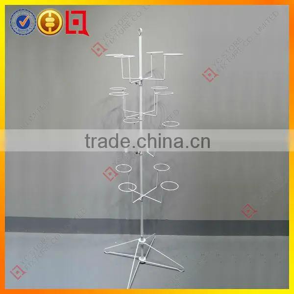 Fashion new style matel spining wrought iron wire display rack