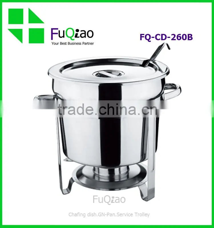Stainless Steel Cookwares Catering Tray Round Buffet Servers Buffet Chafing Dish