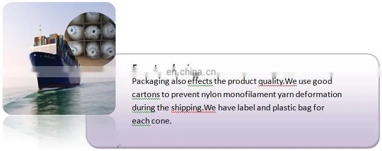 plastic spool bobbin polyamide mono yarn