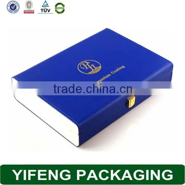 Premium design luxtury PU leather packaging boxes custom logo, gift box custom logo, paper box custom logo