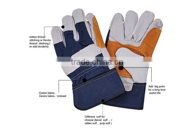 Fine Craft and Cheap Price Leather Gardening Gloves Bulk Order Wholesale LG008