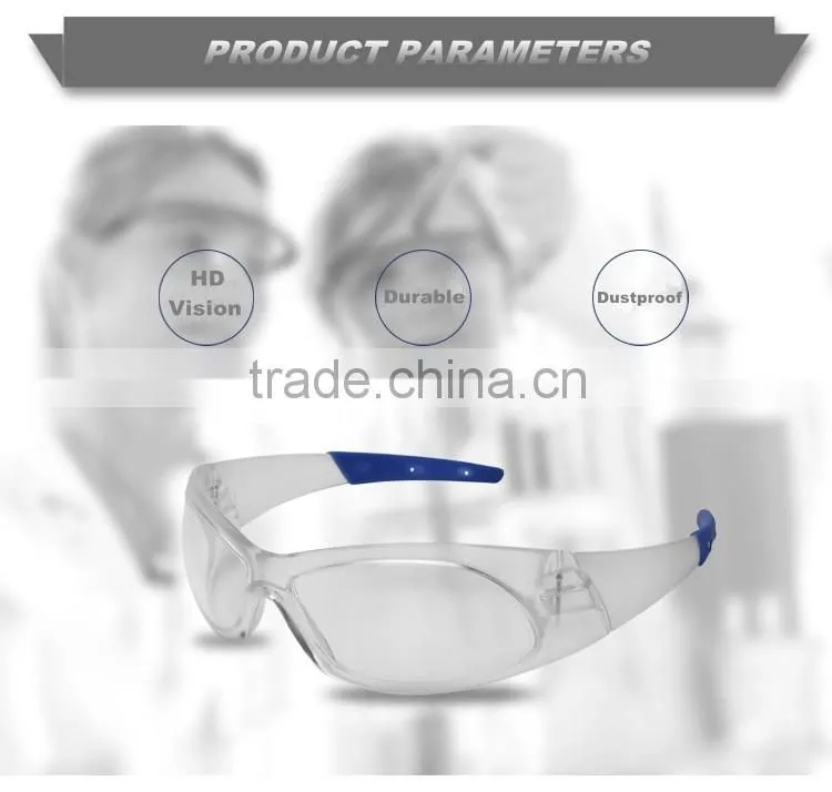 New design clear lab safety glasses with good price PC safety glasses nice ce en166f safety glasses goggles