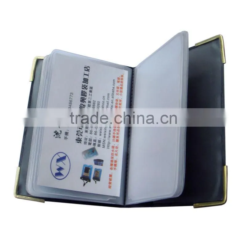 PVC name card holder with sleeves