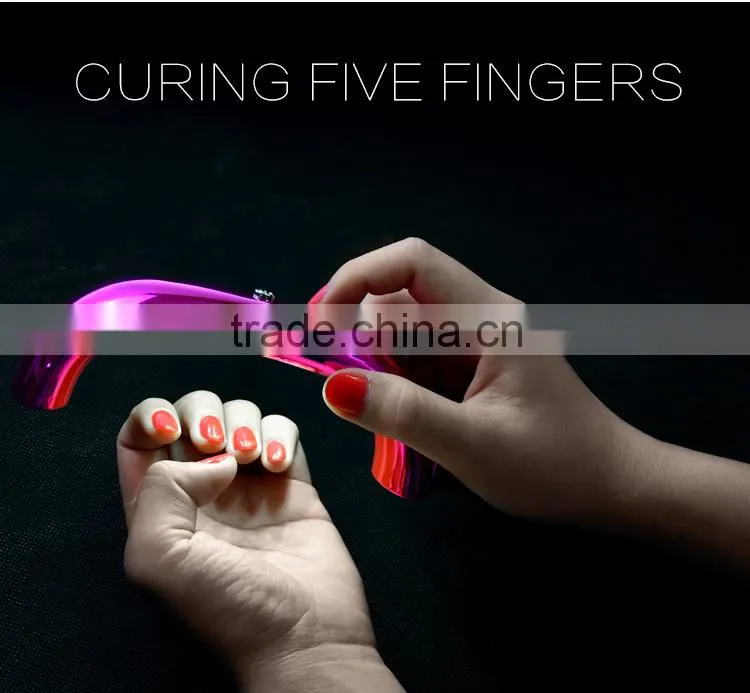 Customized as gift!super design art kit tool 9w uv led lamp nail dryer
