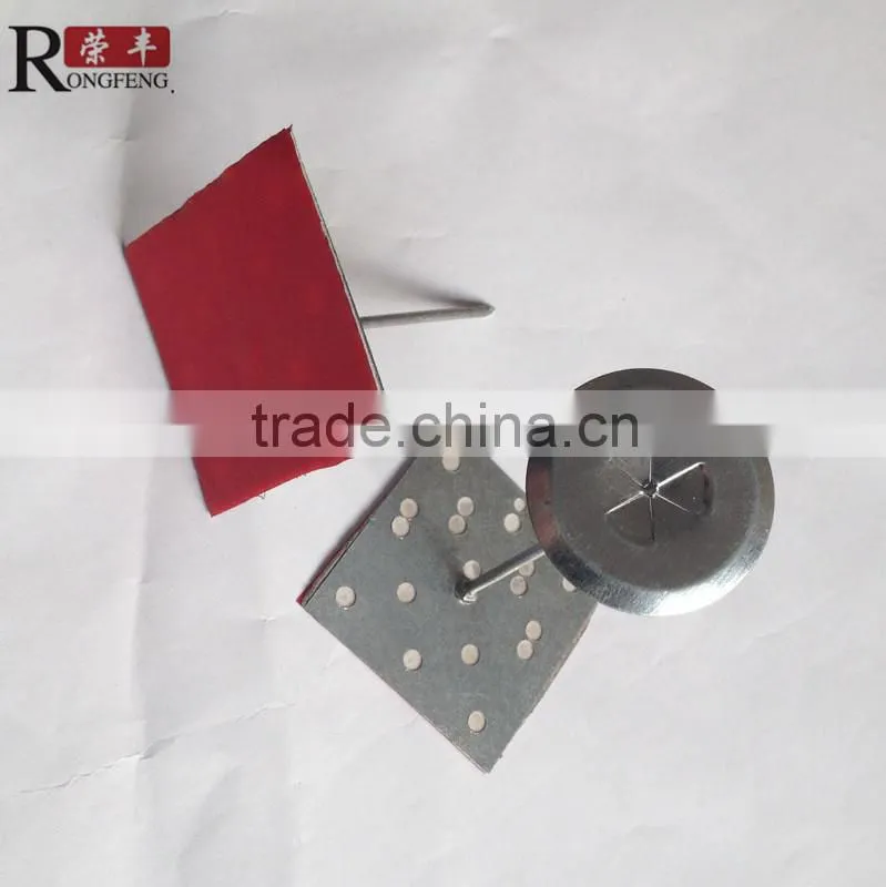 25*25mm 35*35mm 50*50mm Iron/ Alu/ Steel material insulation pin