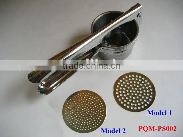 Manual metal kitchen potato masher 002