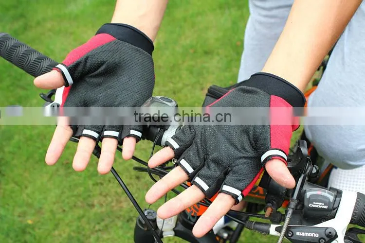 Men Motorcycle Cycling Gloves Half Finger Anti Slip 3D Hard Shell Protective Bicycle Bike Riding Racing Gloves
