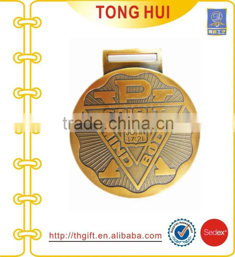 Acrylic box Bronze Antique metal coin souvenirs