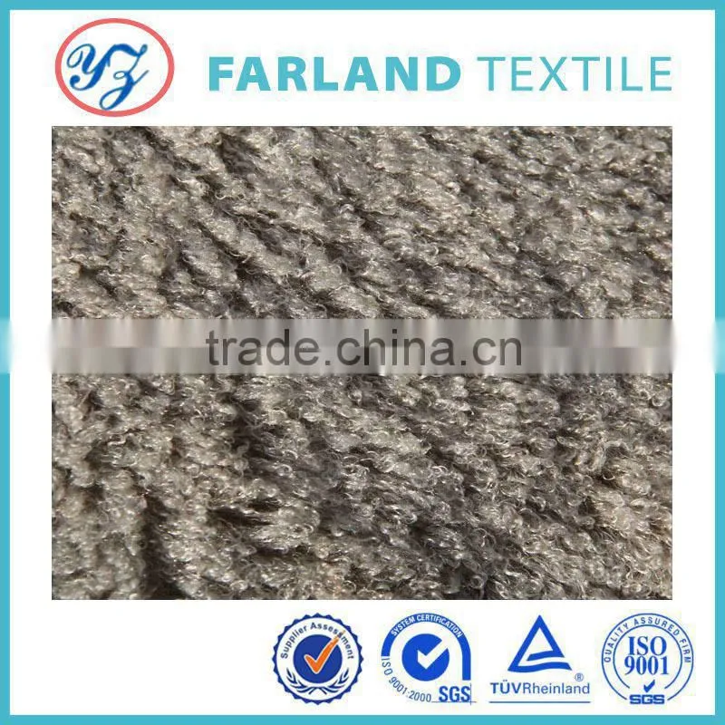 Crimp fleece Ladies apparel fabrics 100 knitting polyester fabric