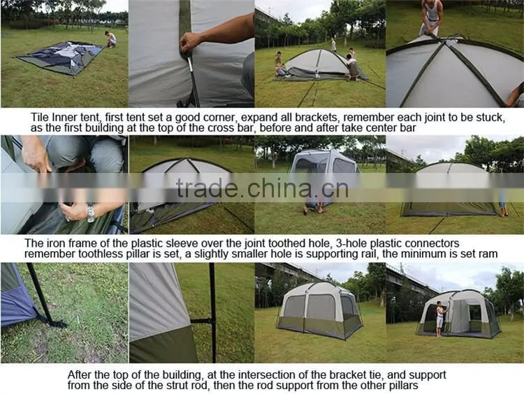 Camping Tents 12 Person Big top Beach Shade Teepee Ultralight Shelter Play Family Luxury Hotel Tent