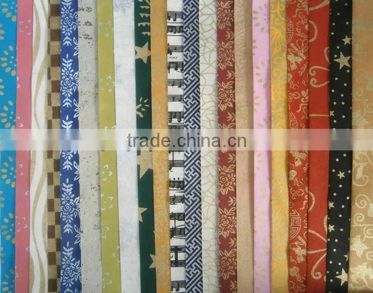 printed mulberry gift wrapping paper/golden pattern