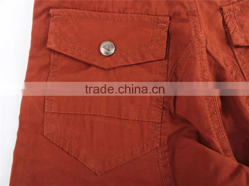 Boy's good quality 100%cotton stocklot apparel washed shorts