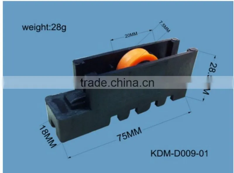 V groove nylon pulley bearing aluminum frames for window
