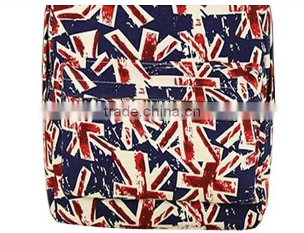 Hippie Facebook Canvas Backpacks Student School Bag Cartoon mc Print Rucksack Outdoor Travel Pack Graffit