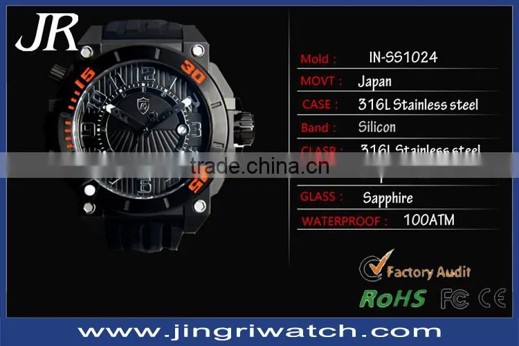 1000m water resistant orologio da polso watch watch fashion vogue quartz square shaped man watch