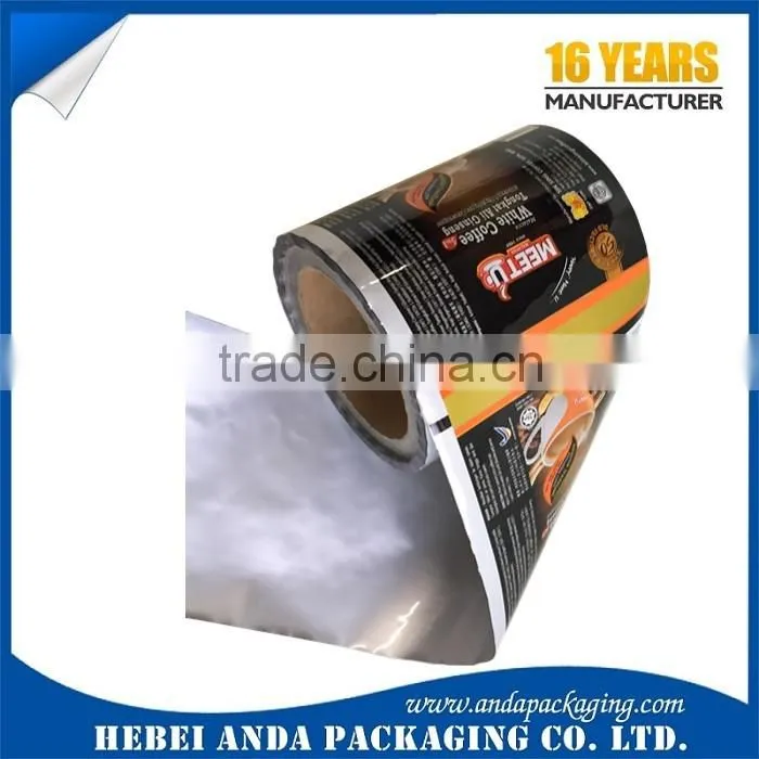 Coffee packaging film /plastic roll film for coffee packaging /coffee sachet film