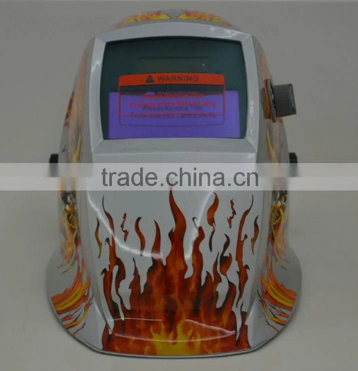 Flame Skull Auto-Darkening Welding Helmet/Mask with 9-13 Variable