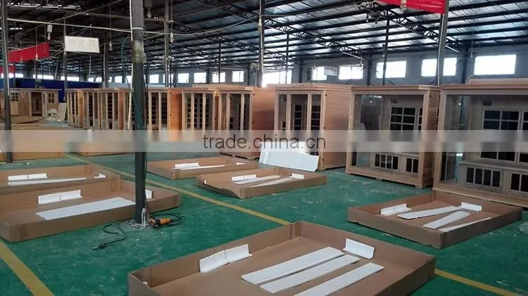slimming hemlock wooden sauna room(4 persons)