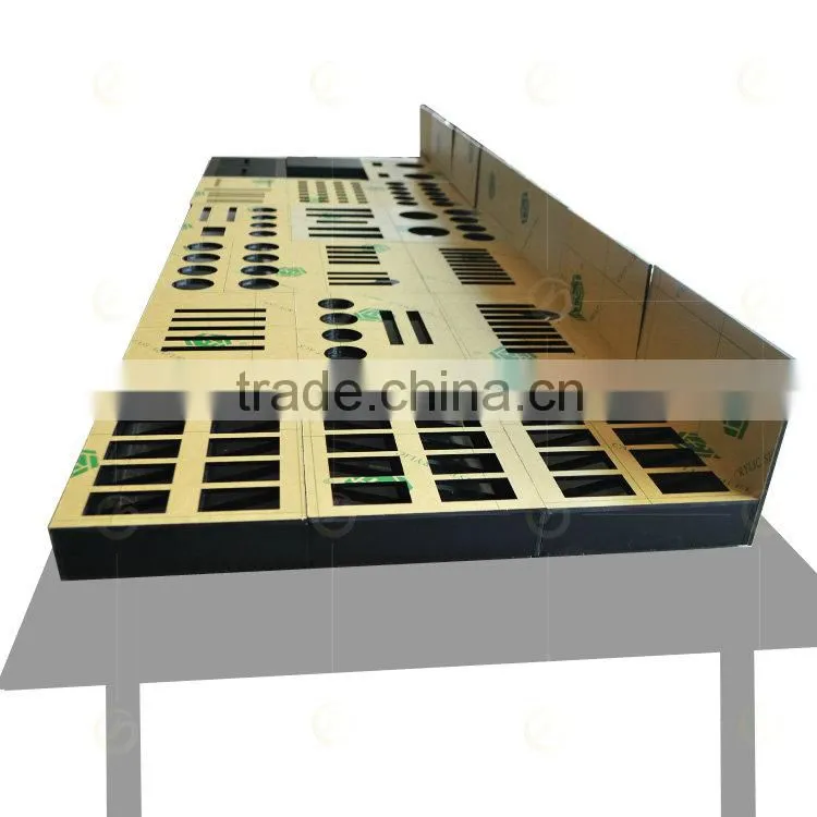 Hot design acrylic cosmetic display stand made of black organic glass