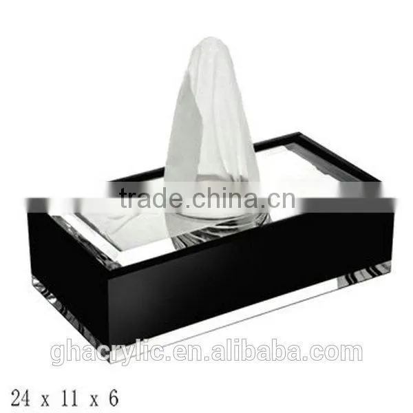 GH-RZ561 Customized design cute acrylic tissue box covers ,modern acrylic tissue box cover
