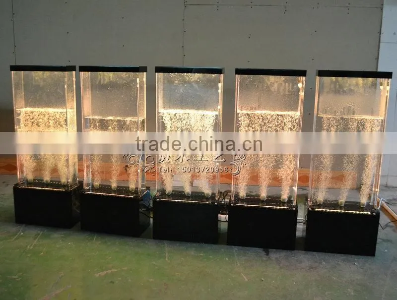 Indoor decoration water bubble wall with colors changing