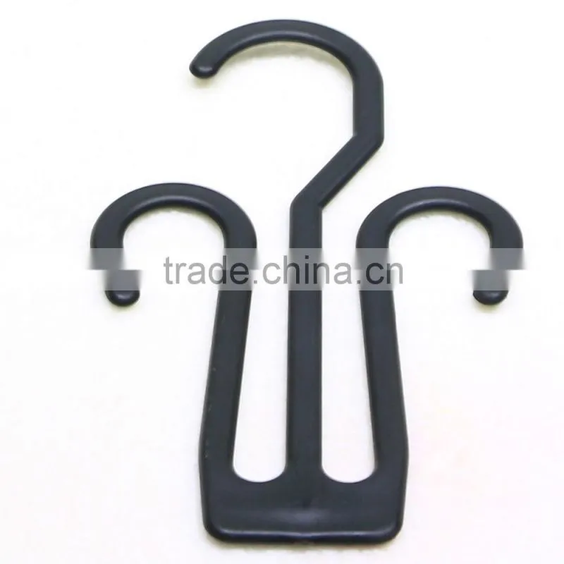 black plastic shoe hook