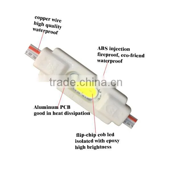 12V dc waterproof led small light module low MOQ good price led sign injection module.cob led module