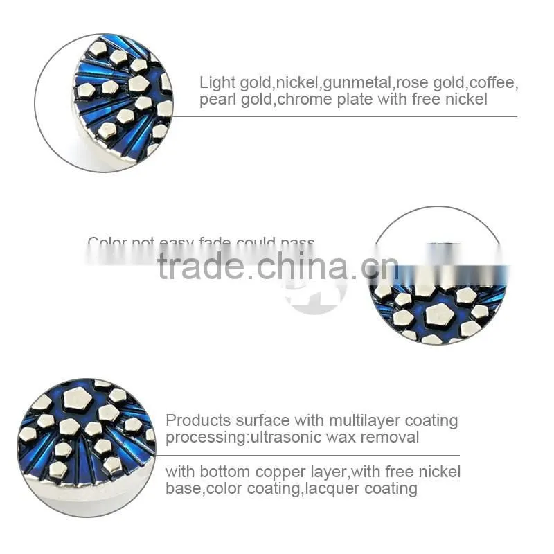 Zinc Alloy Remove Custom Metal Jacket Buttons