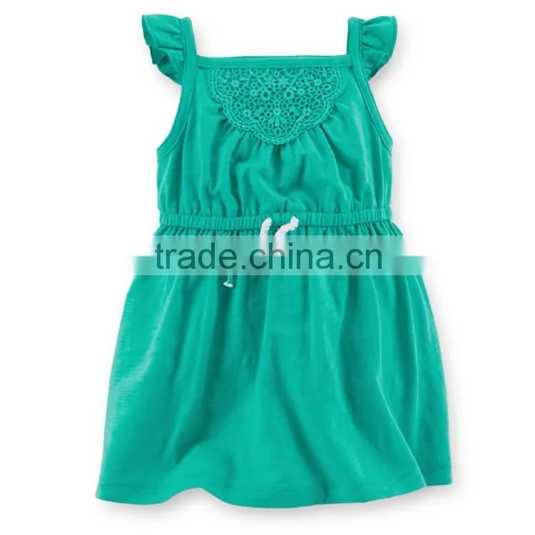 Kids Fashion caucal summer sleeveless cotton skirt