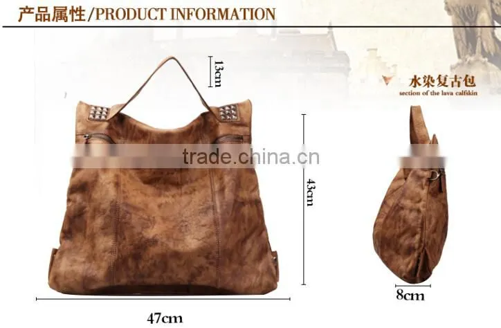 wholesale latest fashion design elegance leather lady tote handbag china