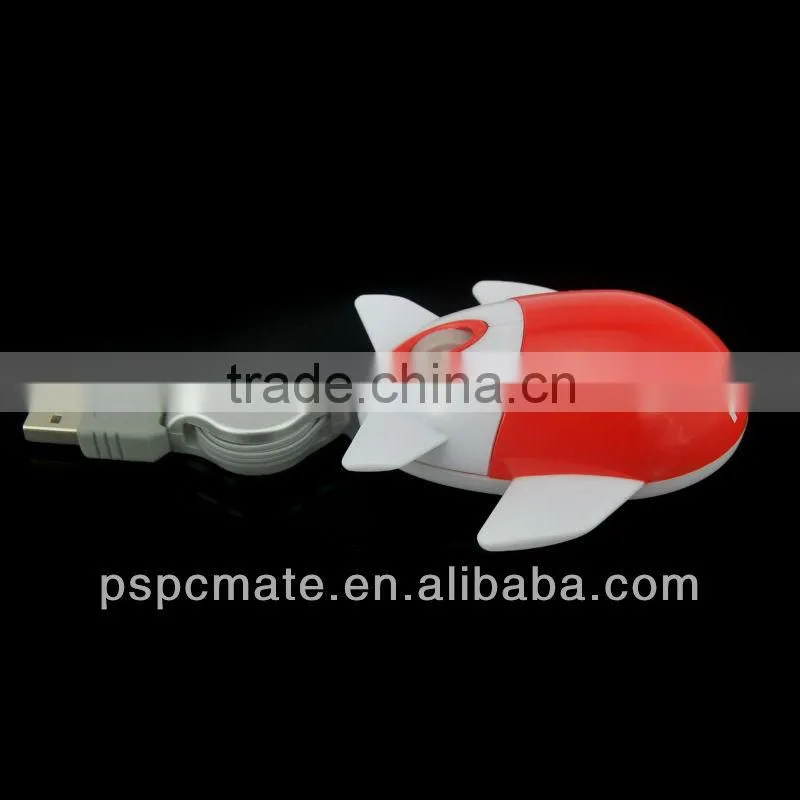 Latest Computer Mouse 3D Wired Mini Airplane Mouse