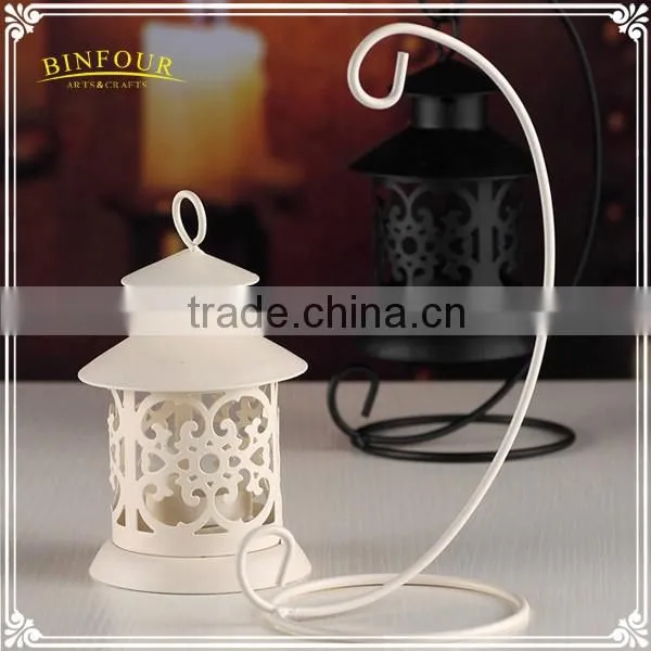 Wholesale metal lantern candle holder hanging home decorations