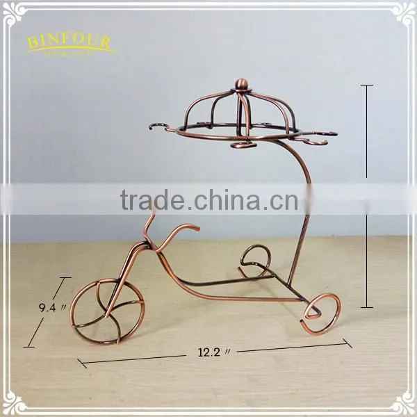 metal chariot wine rack 6 hanging wineglass holder as home decorations