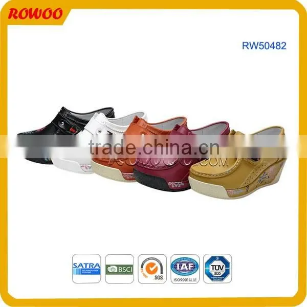 hot selling fashion leather women casual shoes,women moccasins comfortable flat shoes