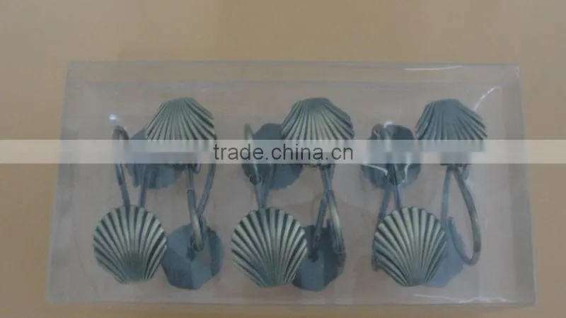 shower curtain hooks/Zinc alloy shower curtain hooks