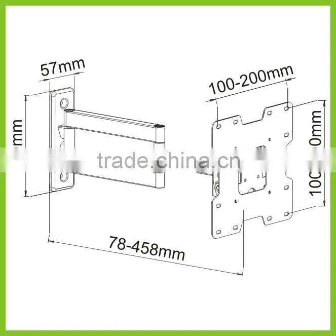 LCD2703 VESA200x200 Articulating Tilt LCD Screen TV Brackets for 13"~37"
