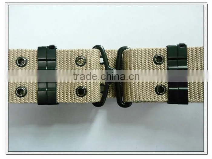57mm wide khaki polypropylene military combat belts,military cross belts