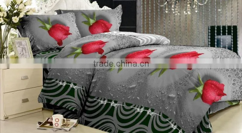 100% polyester microfiber peach skin 3D print fabric