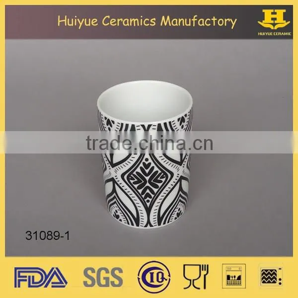 ceramic bathroom cup, mouthwash cup, bathroom accessory cup