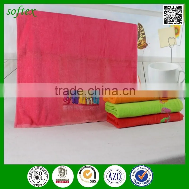 wholesale flip flop design personalized beach towels for kids