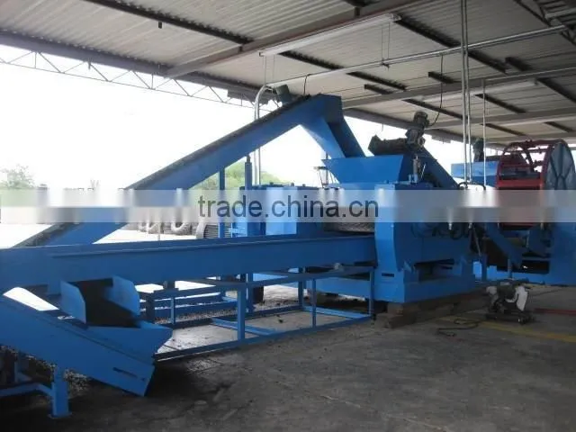 Used tyre recycling plant complete / rubber cracker machine