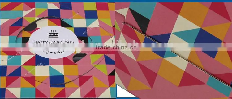 manufacturer custom logo clear plastic cake box packaging