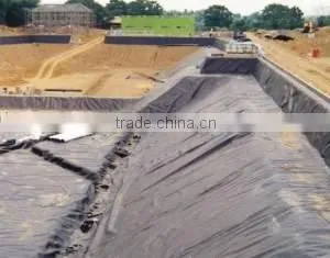 0.75mm black hdpe geomembrane pond liner