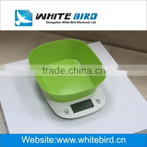 High accuracy digital Electronic Kitchen Scale with bowl