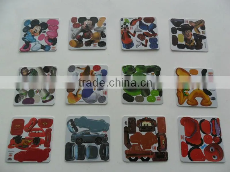 3d tiger puzzle card for kids