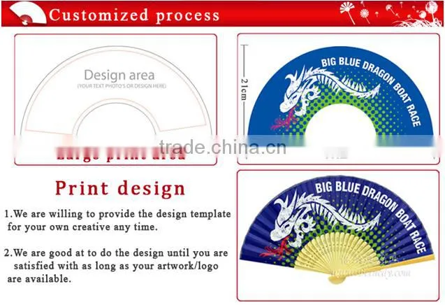 Hot sale popular souvenir wooden fold hand fan